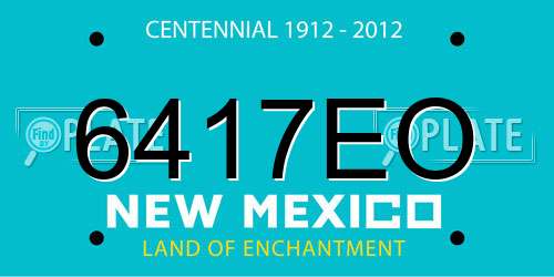 6417EO New Mexico License Plate