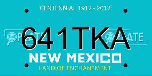 641TKA New Mexico License Plate