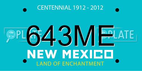 643ME New Mexico License Plate