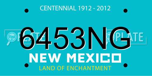6453NG New Mexico License Plate
