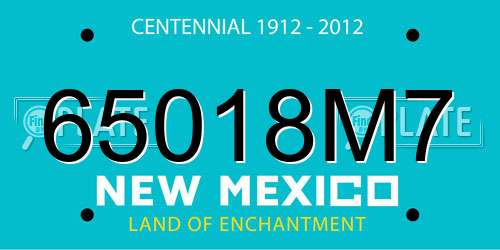 65018M7 New Mexico License Plate
