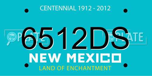 6512DS New Mexico License Plate