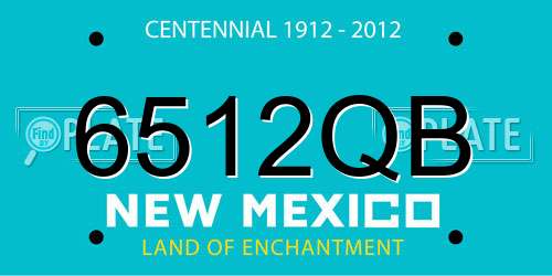 6512QB New Mexico License Plate