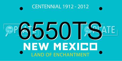 6550TS New Mexico License Plate