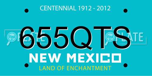 655QTS New Mexico License Plate