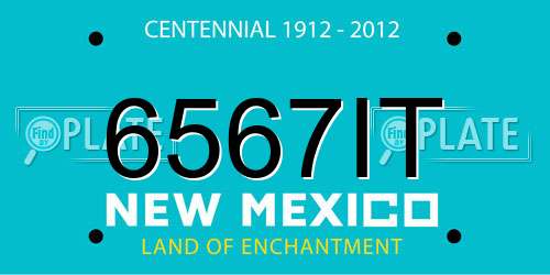 6567IT New Mexico License Plate