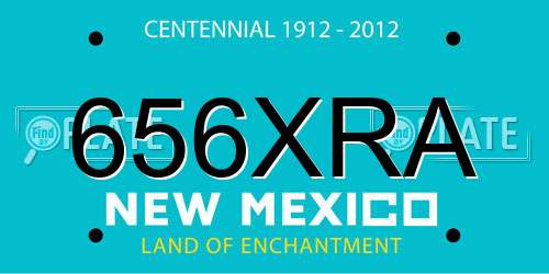 656XRA New Mexico License Plate