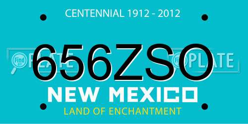 656ZSO New Mexico License Plate