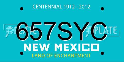 657SYC New Mexico License Plate