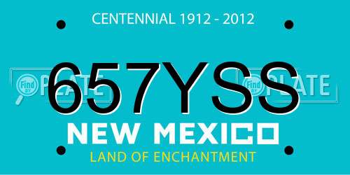 657YSS New Mexico License Plate