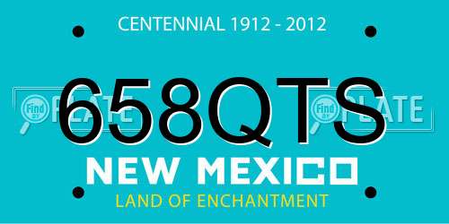 658QTS New Mexico License Plate