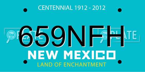 659NFH New Mexico License Plate