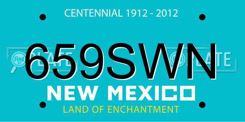 659SWN New Mexico License Plate