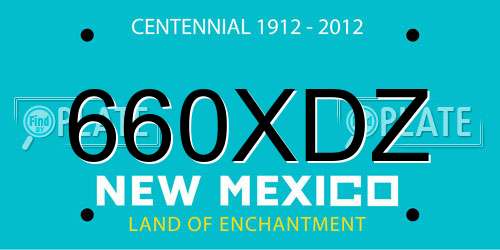 660XDZ New Mexico License Plate
