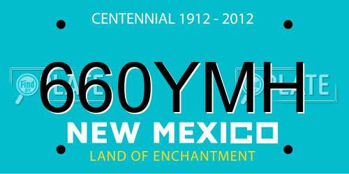 660YMH New Mexico License Plate