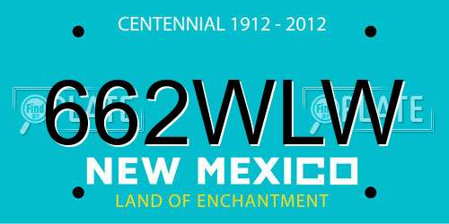 662WLW New Mexico License Plate