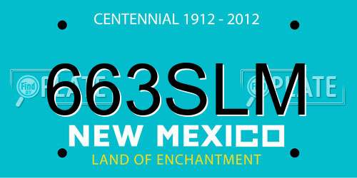 663SLM New Mexico License Plate