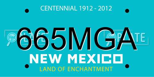 665MGA New Mexico License Plate