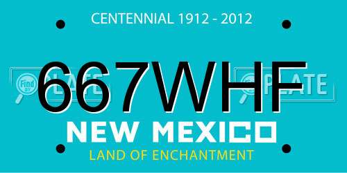 667WHF New Mexico License Plate