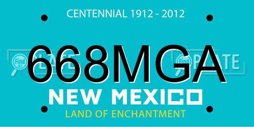 668MGA New Mexico License Plate
