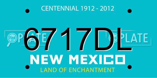6717DL New Mexico License Plate