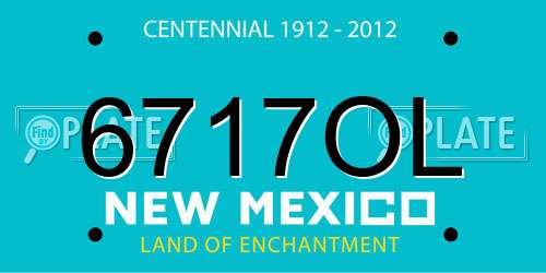 6717OL New Mexico License Plate