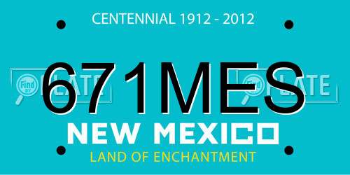 671MES New Mexico License Plate