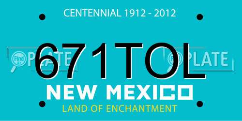 671TOL New Mexico License Plate