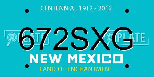 672SXG New Mexico License Plate