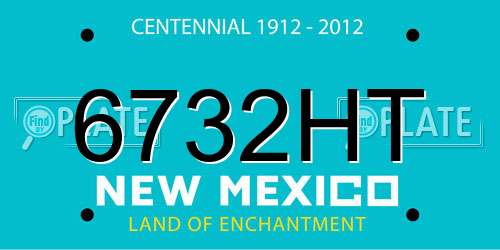 6732HT New Mexico License Plate