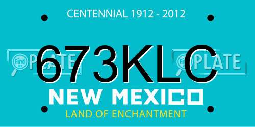 673KLC New Mexico License Plate