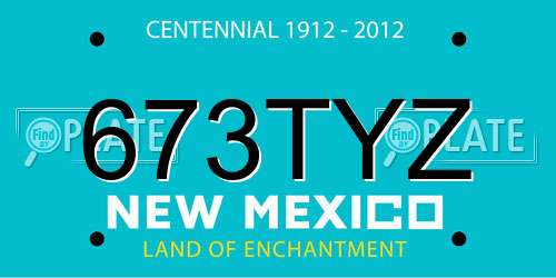 673TYZ New Mexico License Plate