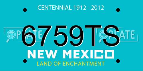 6759TS New Mexico License Plate