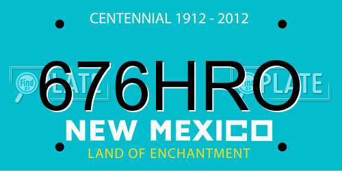 676HRO New Mexico License Plate