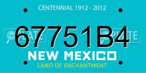 67751B4 New Mexico License Plate