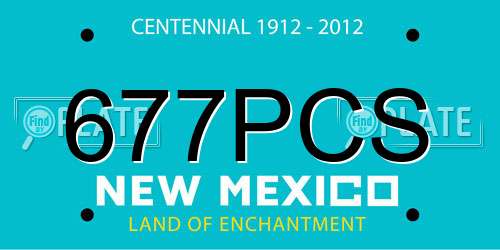 677PCS New Mexico License Plate