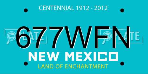 677WFN New Mexico License Plate