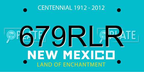 679RLR New Mexico License Plate