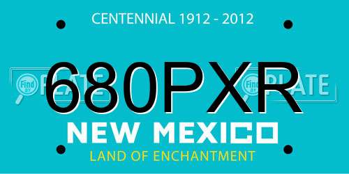 680PXR New Mexico License Plate
