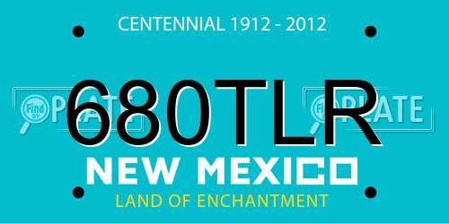 680TLR New Mexico License Plate