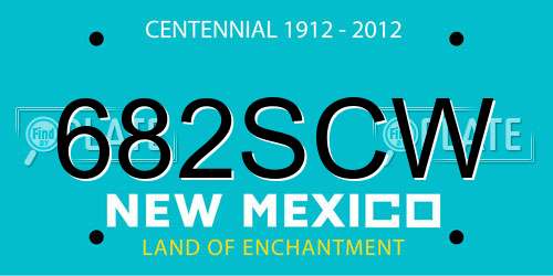 682SCW New Mexico License Plate