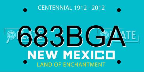 683BGA New Mexico License Plate