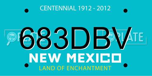 683DBV New Mexico License Plate