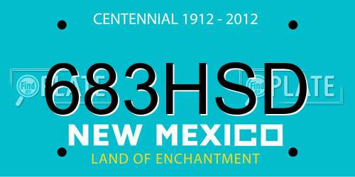 683HSD New Mexico License Plate