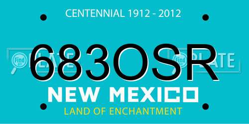 683OSR New Mexico License Plate