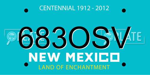 683OSV New Mexico License Plate