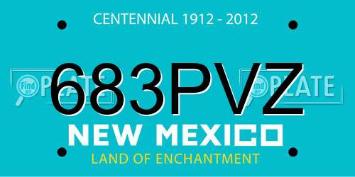 683PVZ New Mexico License Plate