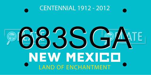 683SGA New Mexico License Plate