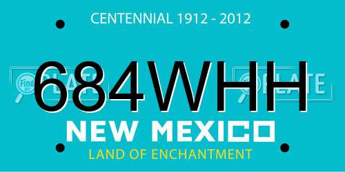 684WHH New Mexico License Plate