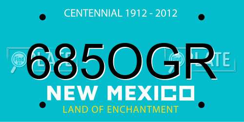 685OGR New Mexico License Plate